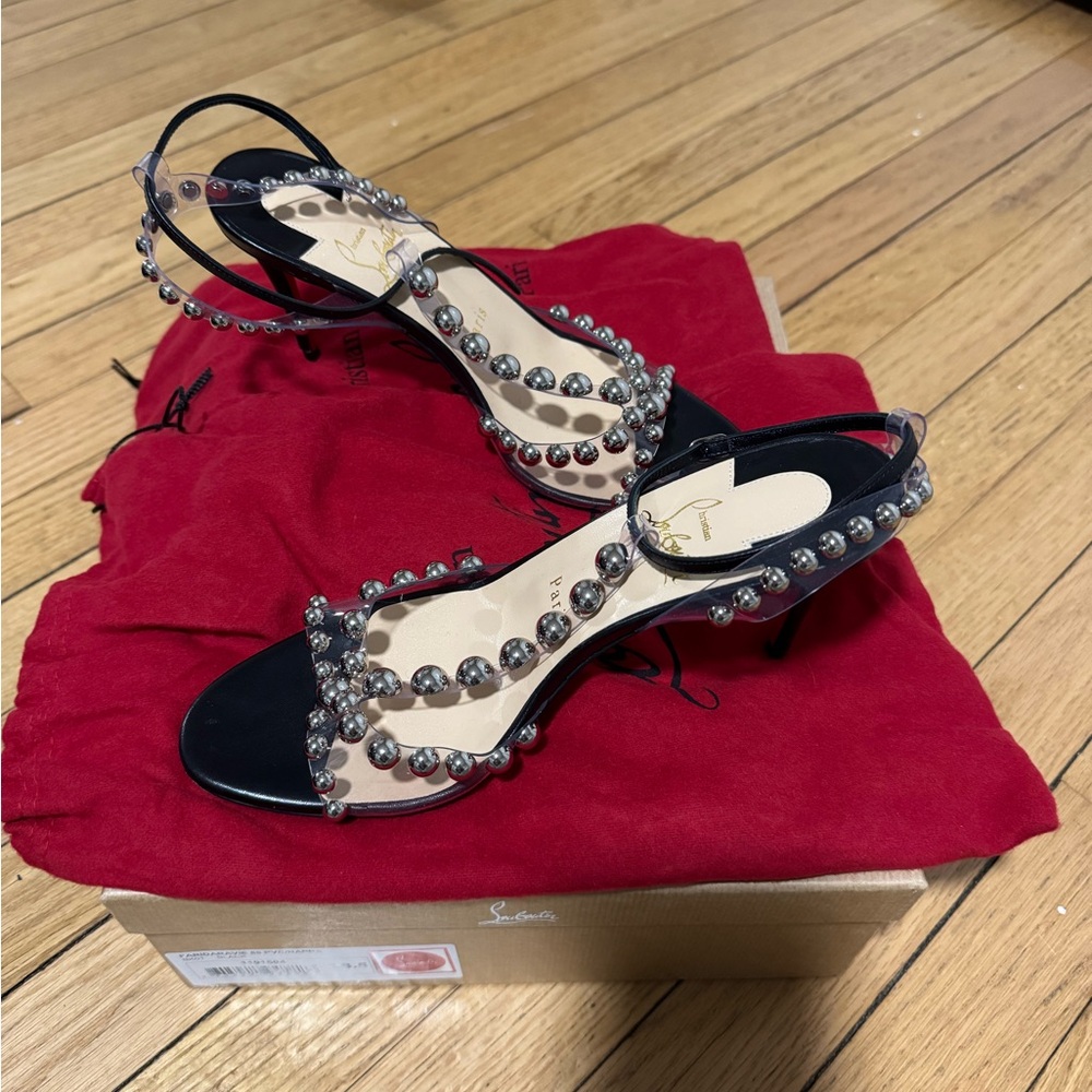 Elegant Black Studded Women's Sandals